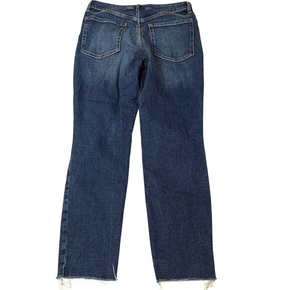 Old Navy Womens High-Rise O.G. Straight Secret-Smooth Pocket Distressed Jeans 8 - Picture 10 of 11